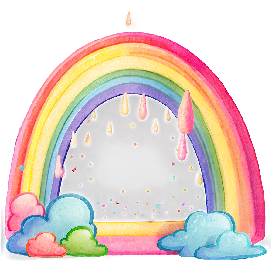 Dreamy Pastel Rainbow Png Vpr48