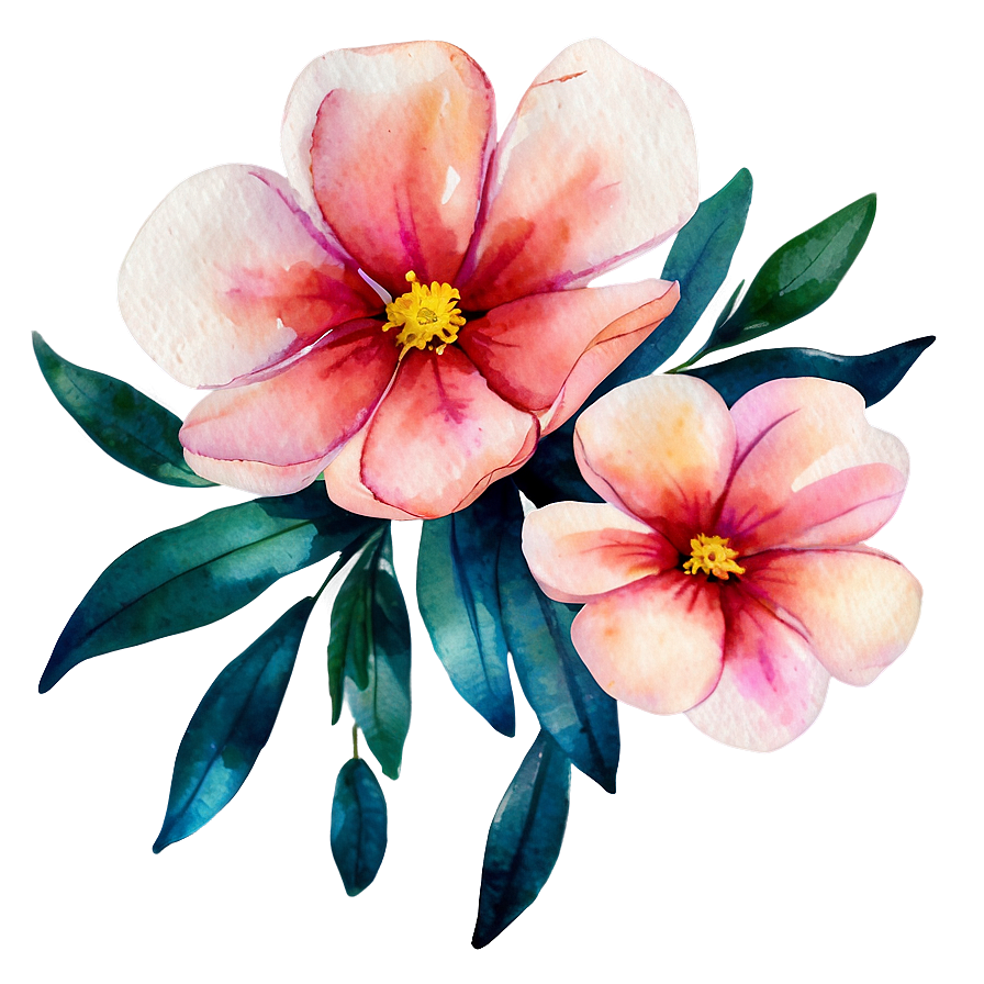 Dreamy Watercolor Flower Png 89