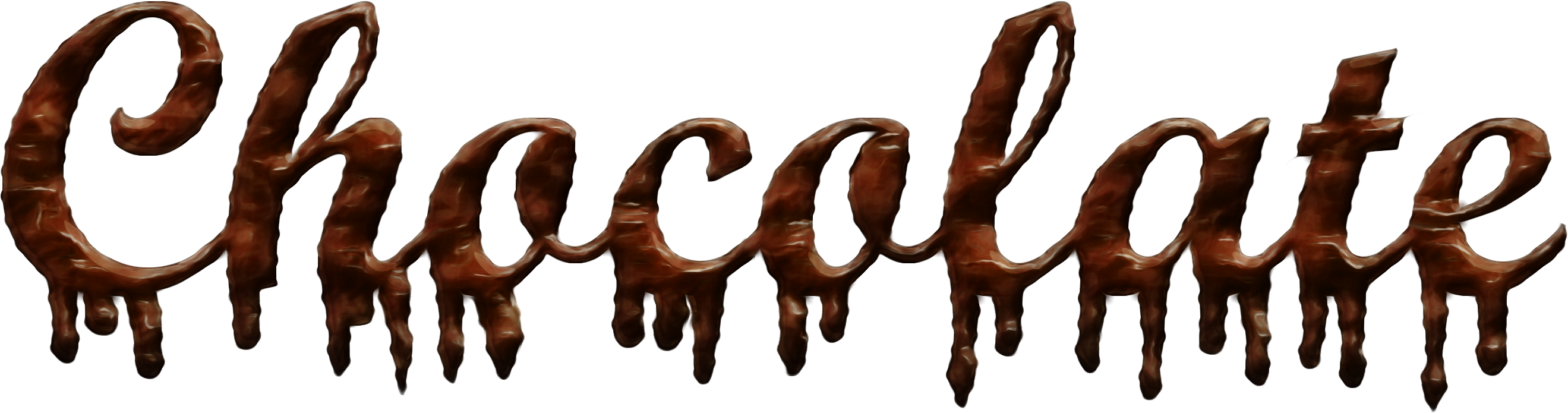 Dripping Chocolate Text