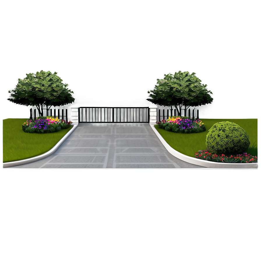 Driveway Landscaping Designs Png Tge35