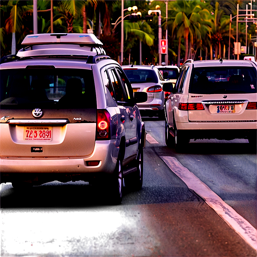 Driving In Heavy Traffic Png Cia