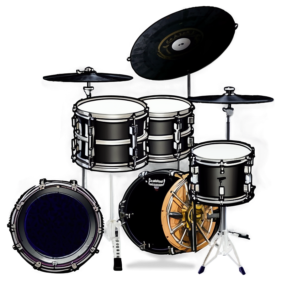 Drum Set Top View Png 32