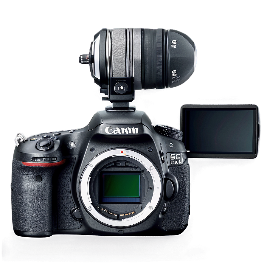 Dslr Camera With Flip Screen Png Mdn