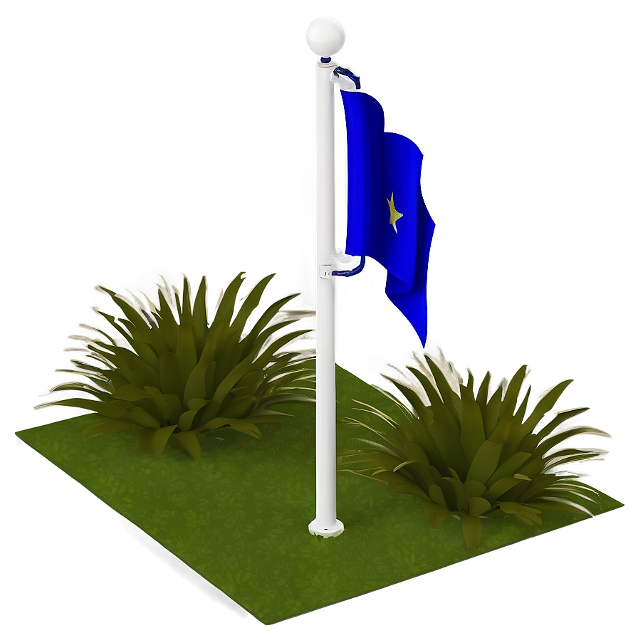 Dual Flagpole Arrangement Png Eoe