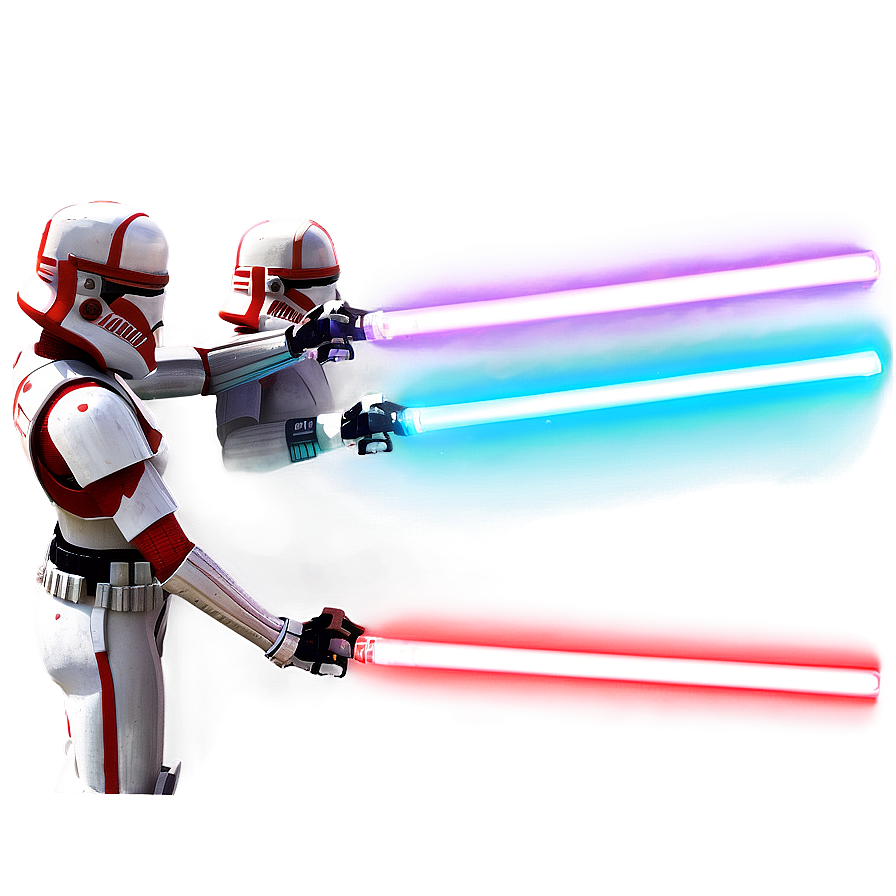 Dual Lightsabers Combat Png 55