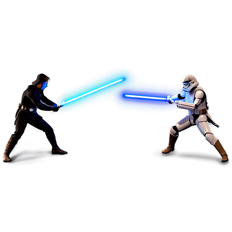 Dual Lightsabers Combat Png Dpk41