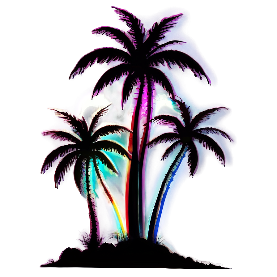 Dual Palm Tree Silhouette Png Noi72