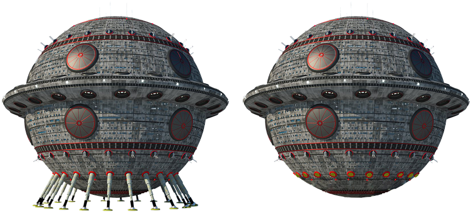 Dual Spherical Spaceships Design