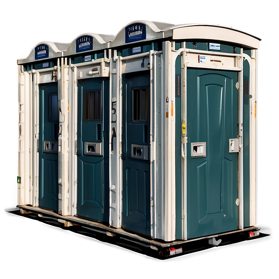 Dual Stall Portable Restroom Png 45