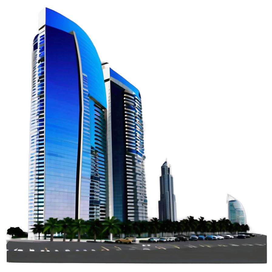 Dubai Business Bay Skyline Png 93