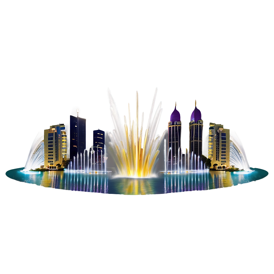 Dubai Fountain Show Png Sdw