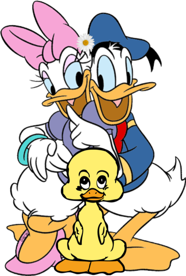 Duck Family Cartoon Characters