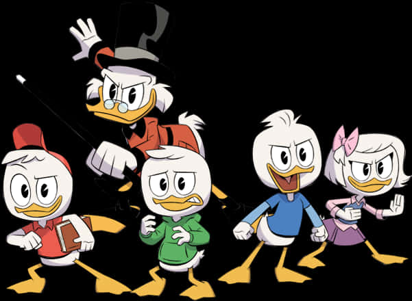 Duck Tales Characters Adventure Pose