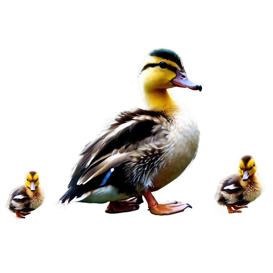 Duck With Ducklings Png 05032024