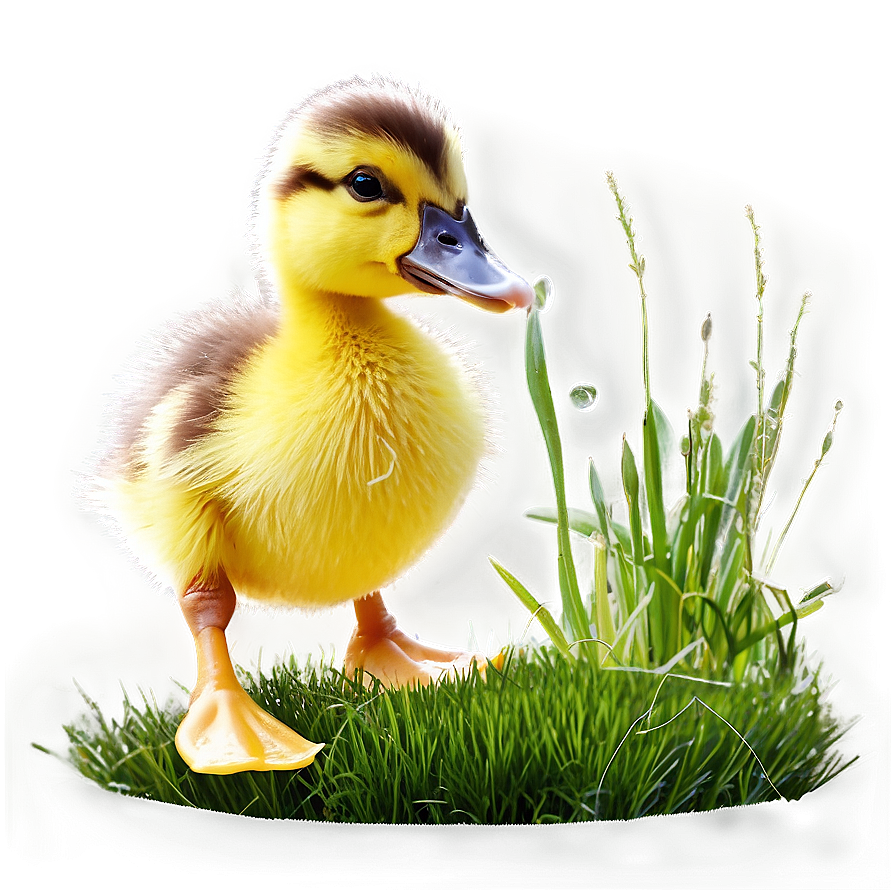 Duckling In Grass Png Sve