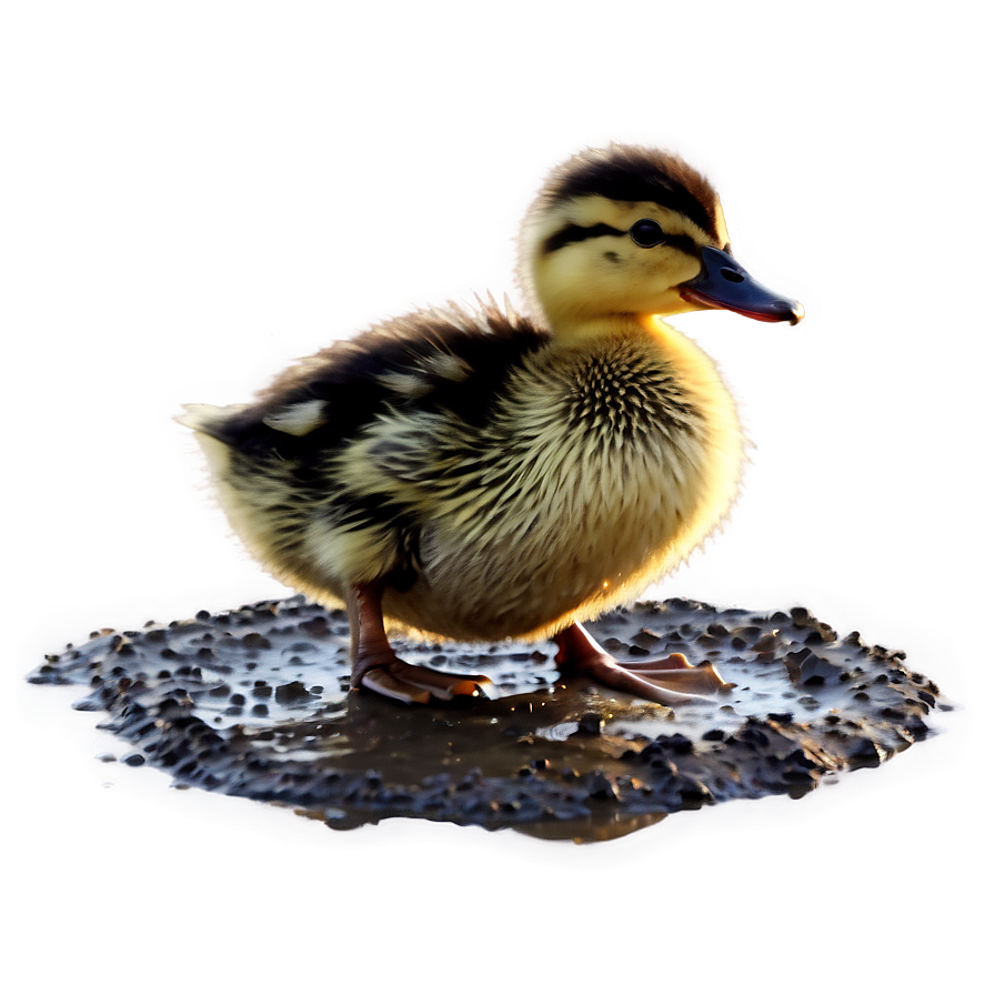 Duckling In Mud Png 06202024