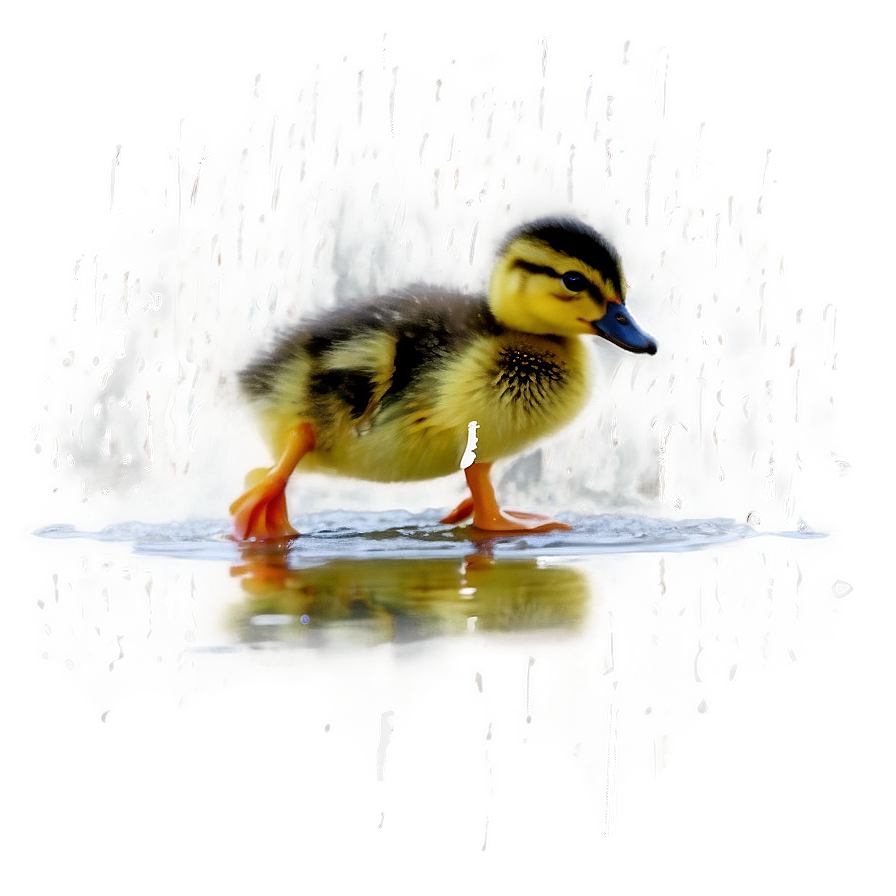 Duckling In Rain Png 06202024