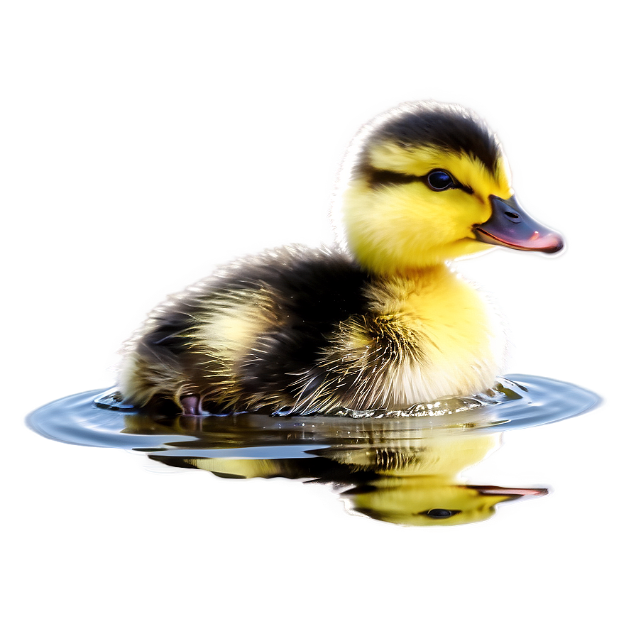 Duckling On Water Png 06202024