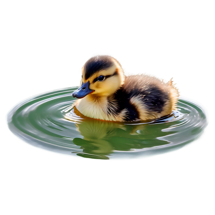 Duckling Swimming Png 06202024