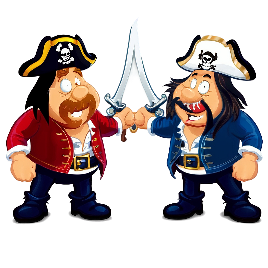 Dueling Pirates Cartoon Png 06242024