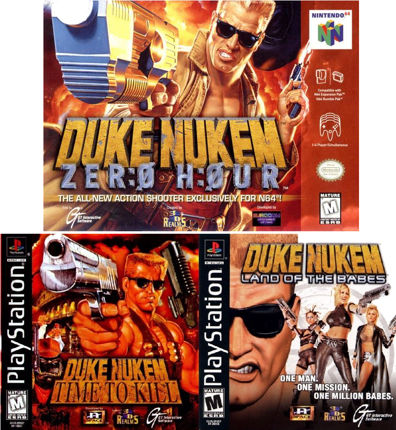 Duke Nukem Video Game Covers Collection