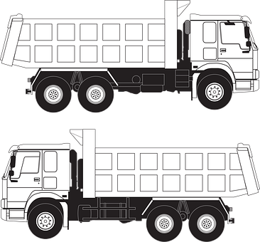 Dump Truck Vector Illustration