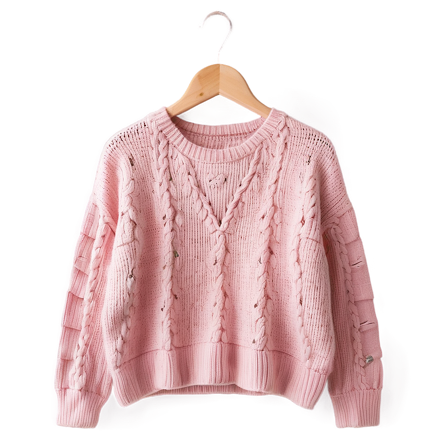 Dusty Pink Sweater Png 06292024