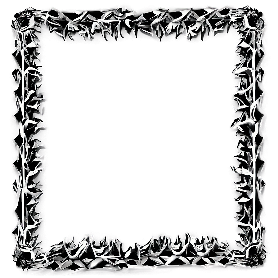 Dynamic Black Zigzag Border Png 05252024