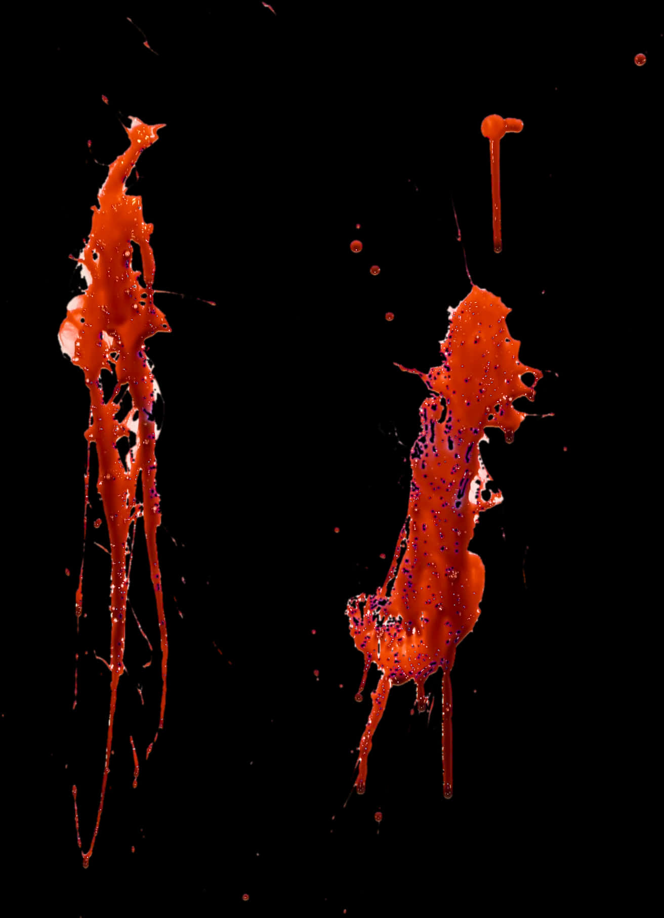 Dynamic Blood Splatter Abstract