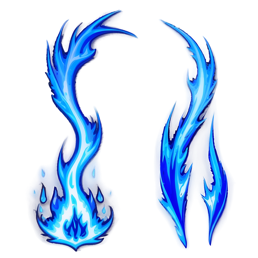 Dynamic Blue Flames Png Eoo33