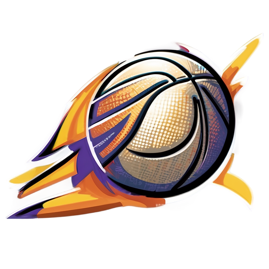 Dynamic Cartoon Basketball Png Cnt71