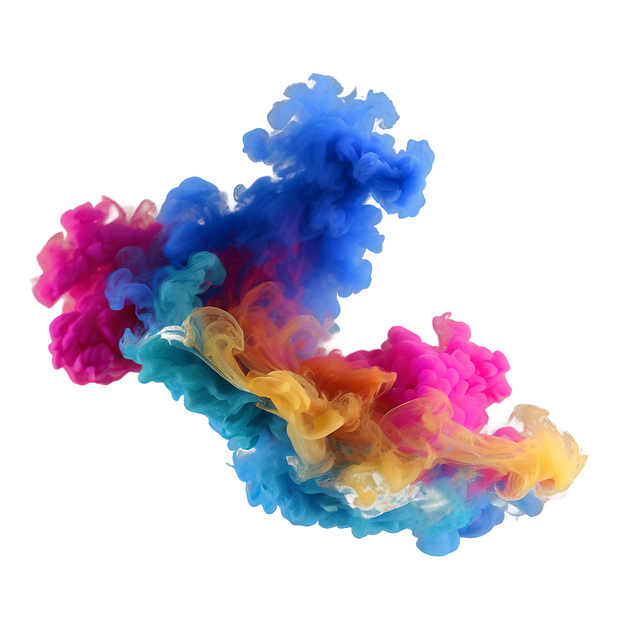 Dynamic Colorful Smoke Png 18