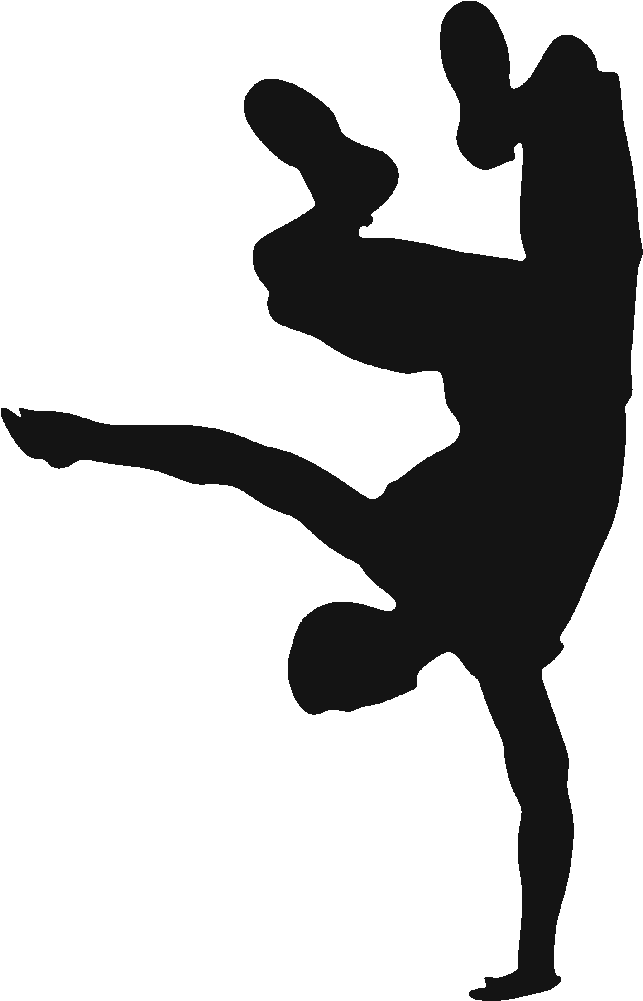 Dynamic Dance Move Silhouette