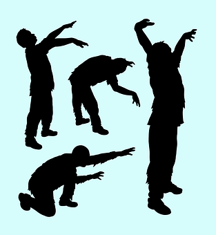 Dynamic Dance Moves Silhouettes