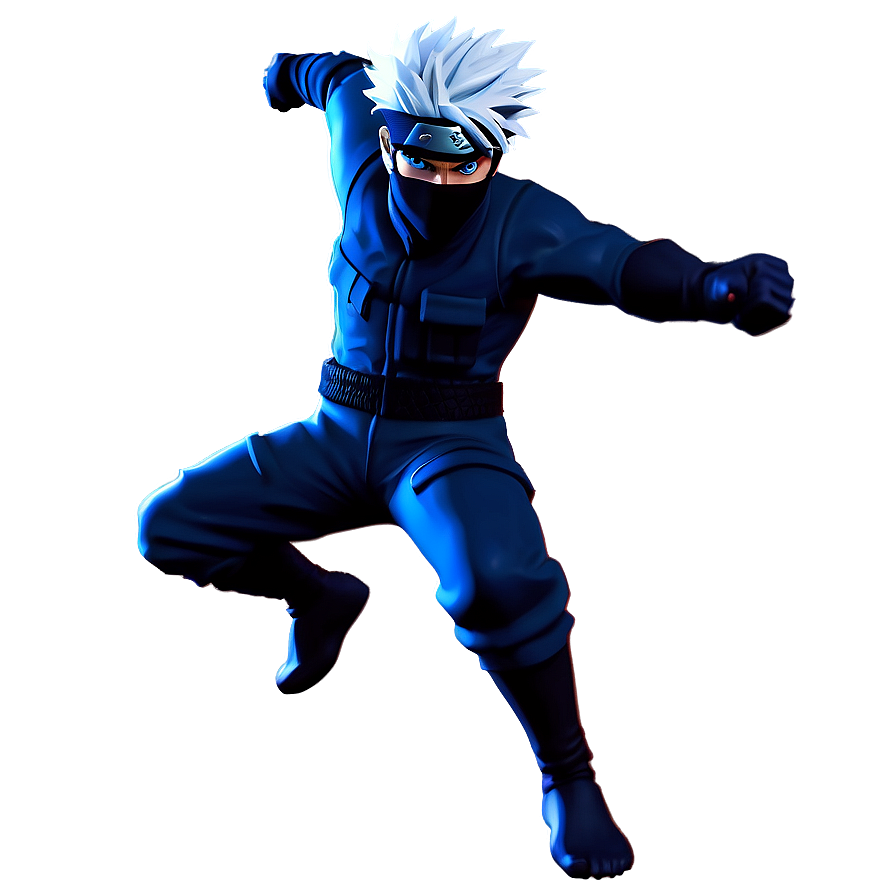 Dynamic Kakashi Hatake Fighting Pose Png 06242024