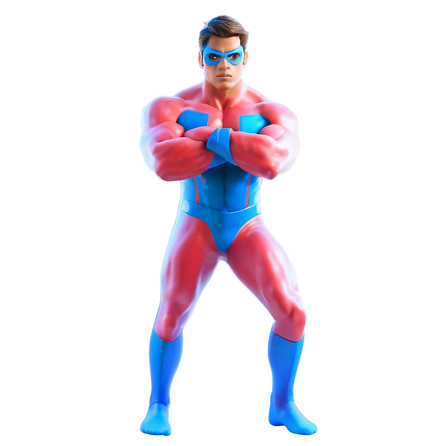 Dynamic Superhero Pose Png 05062024