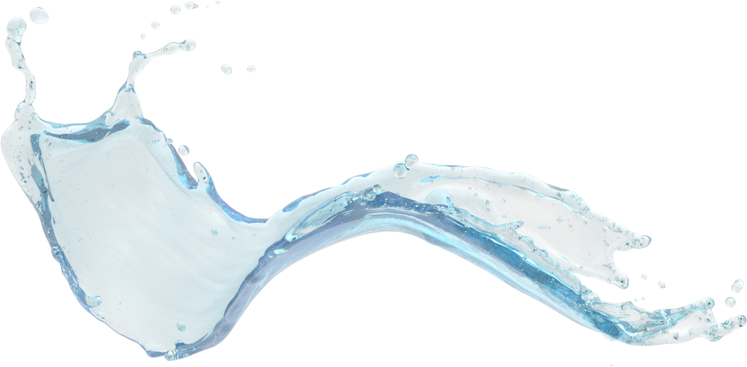 Dynamic Water Splash Transparent Background