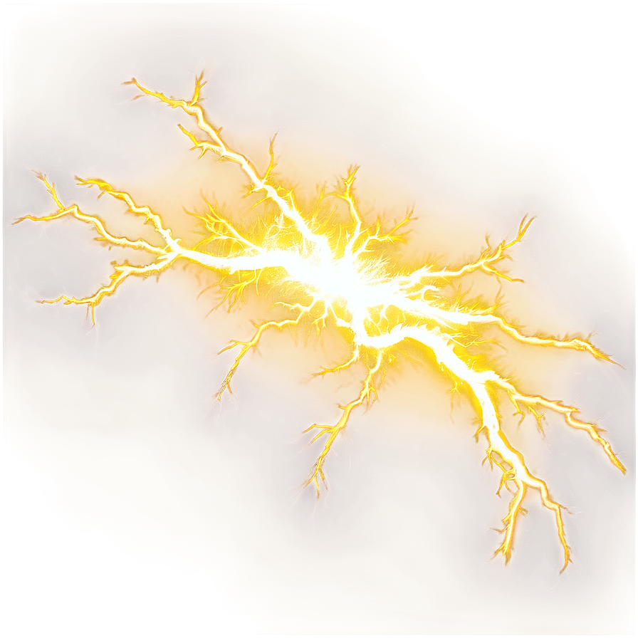 Dynamic Yellow Lightning Effect Png Qxf