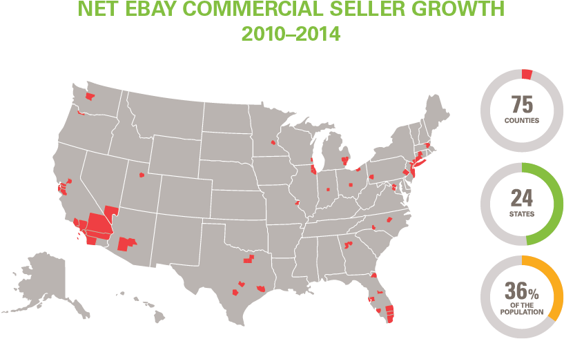 E Bay Commercial Seller Growth20102014 Map