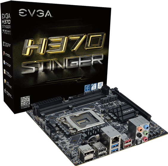 E V G A H370 Stinger Motherboard