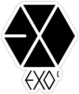 E X O K Logo Blackand White