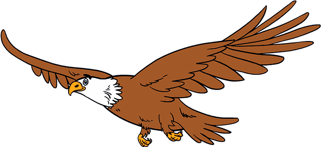 Eagle Cartoon In Flight