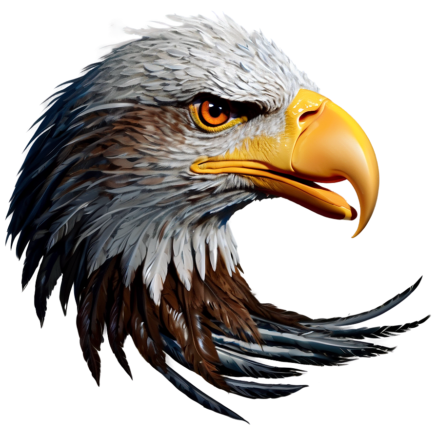 Eagle Head With Detailed Feathers Png 3