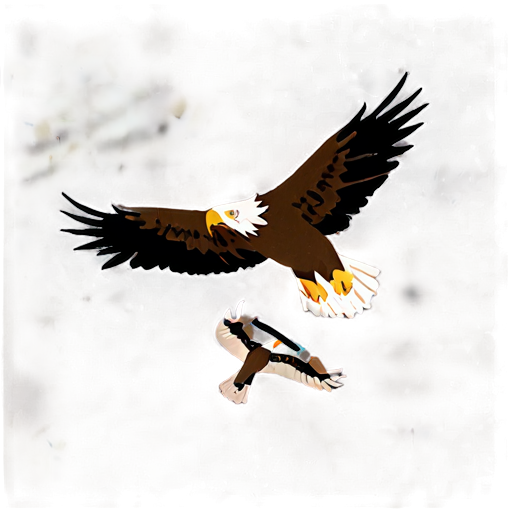 Eagle Hunting Prey Scene Png C