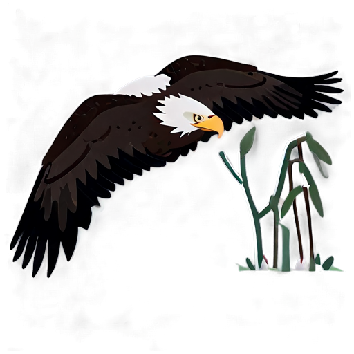 Eagle Hunting Prey Scene Png D