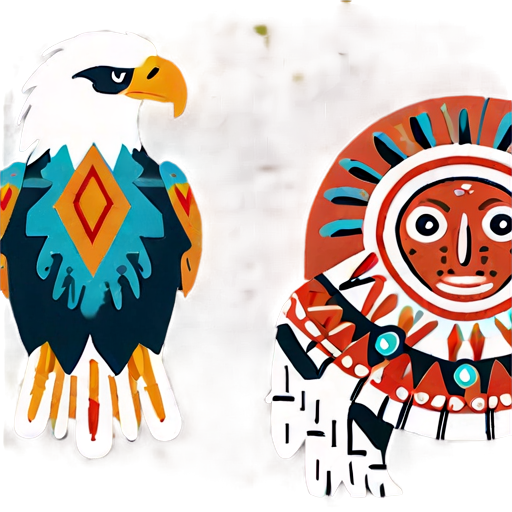 Eagle In Native American Art Png A