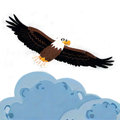 Eagle Soaring Above Clouds Png A