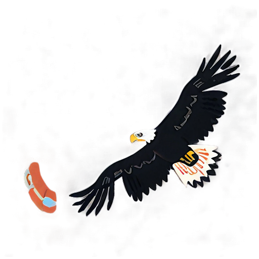 Eagle Wings Spread In Sky Png D