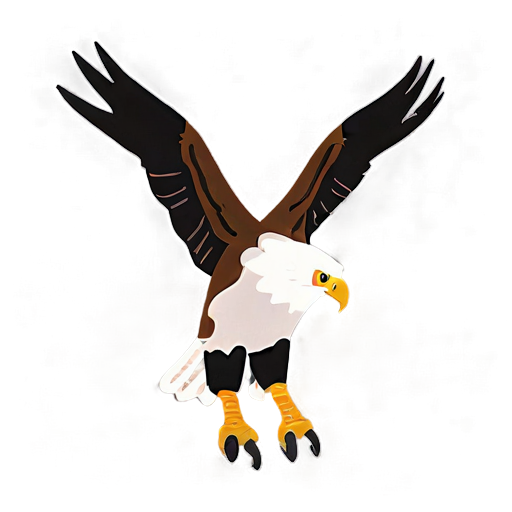 Eagle With Open Talons Png B