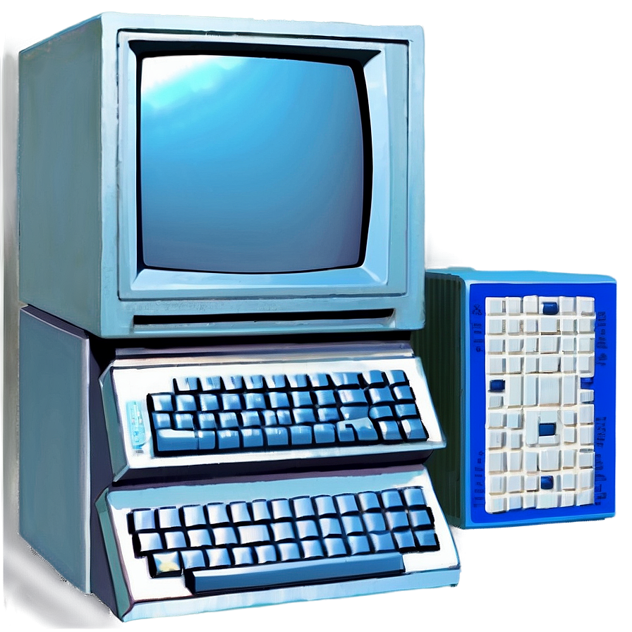 Early 90s Computer Technology Png Hbs80